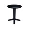 International Concepts 30 in. Solid Wood Round Top Pedestal Dining Table - 35.9 in. High, Black K46-30RT-23B-36 - alternate 4